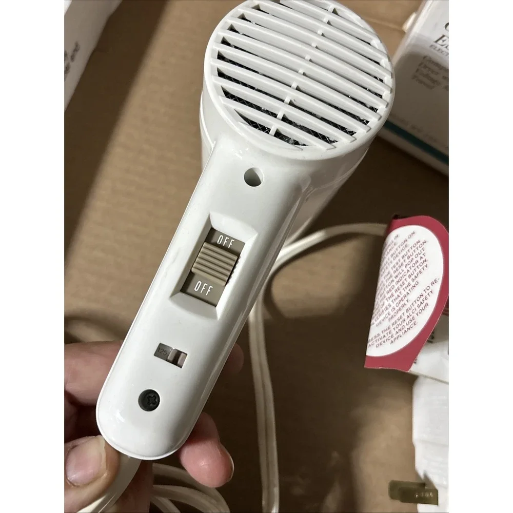 Vintage Windmere Turbo 1500 Hair Dryer Compact Travel Guardian Dual Voltage